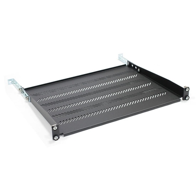 Product Ράφι Για Καμπίνα Δικτύου Digitus Fixed shelf 19", 1U, depth 350 mm, 25 kg, 4-point Black base image