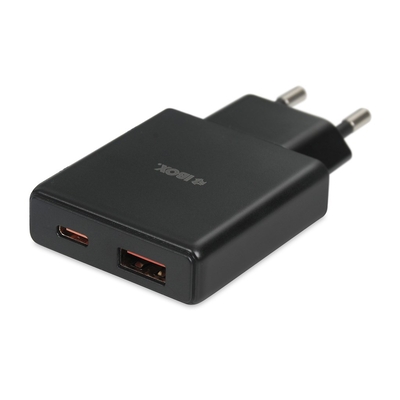 Product Φορτιστής Πρίζας iBox C-43 Slim GaN PD30W Black base image
