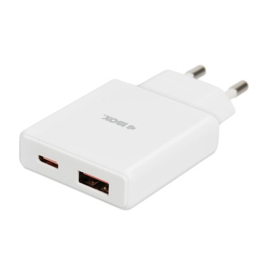 Product Φορτιστής Πρίζας iBox C-43 Slim GaN PD30W White base image