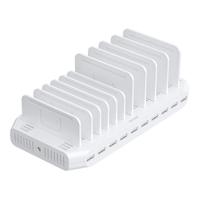 Product Φορτιστής Πρίζας Unitek CHARGING STATION 10X USB 2.4A 60W White base image