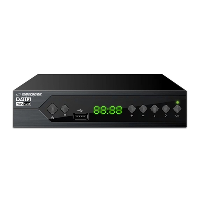 Product Ψηφιακός Δέκτης Esperanza EV107R TV set-top box Cable Black base image