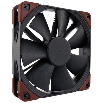 Product Case Fan 12cm Noctua NF-F12 industrialPPC-2000 PWM Black, Brown base image