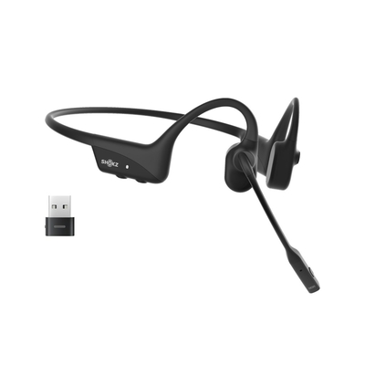 Product Multimedia Ακουστικά Shokz OpenComm2 UC 2025 Wireless Bone Conduction Noise Cancelling Black base image
