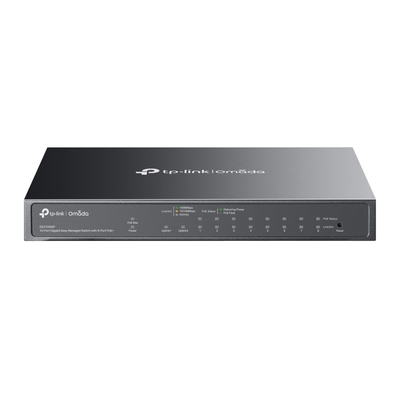 Product Network Switch TP-Link Omada ES210GMP Managed Gigabit Ethernet (10/100/1000) (PoE) Black base image