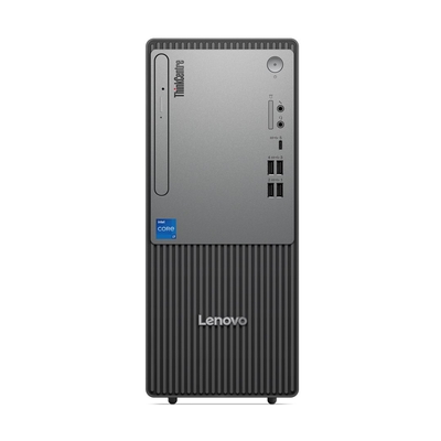 Product PC Lenovo ThinkCentre neo 50t Intel Core i3-14100 8GB DDR5 256GB SSD Win11 Pro Tower Black, Grey base image