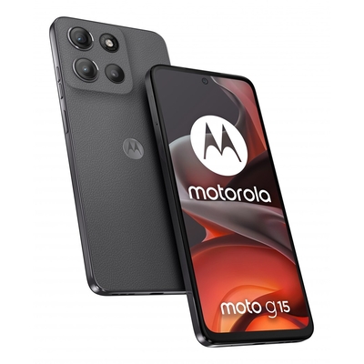 Product Smartphone Motorola moto g15 (6.72") Dual SIM Android 15 4G 8GB 128GB Grey base image