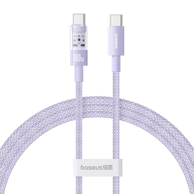 Product Καλώδιo USB Baseus Gem Type-C to Type-C fast charging 1m 100W Purple base image