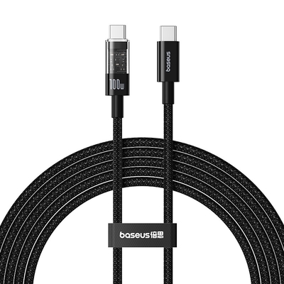 Product Καλώδιo USB Baseus Gem Type-C to Type-C fast charging 2m 100W Black base image