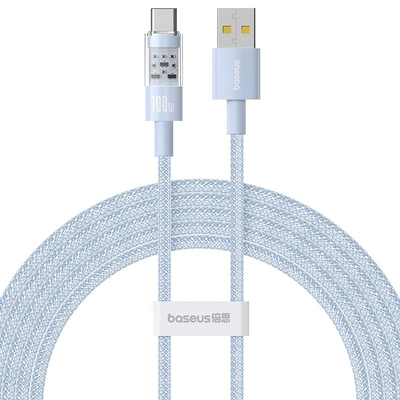 Product Καλώδιo USB Baseus Gem USB-A to Type-C fast charging 2m 100W Blue base image