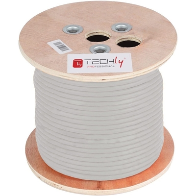 Product Καλώδιο Δικτύου Techly ITP-C6A-FLS305 Grey 305m Cat6a S/FTP (S-STP) base image