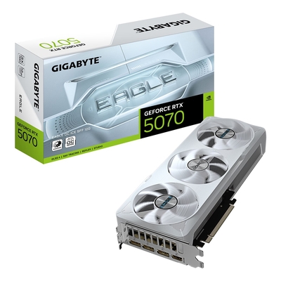 Product Κάρτα Γραφικών Gigabyte GeForce RTX 5070 EAGLE OC ICE SFF 12G - V-N5070EAGLEOC ICE-12GD base image