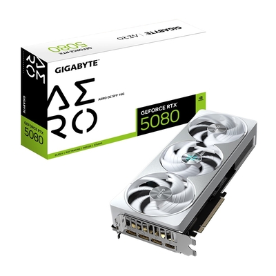Product Κάρτα Γραφικών Gigabyte GeForce RTX 5080 AERO OC SFF 16G - GV-N5080AERO OC-16GD base image