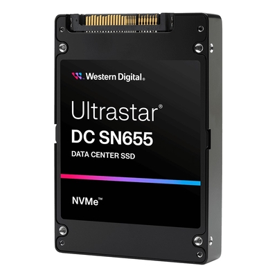 Product Σκληρός Δίσκος SSD 15.3TB Western Digital Ultrastar DC SN655 U.3 PCI-E 4.0 NVMe TLC 3D (0TS2460) base image