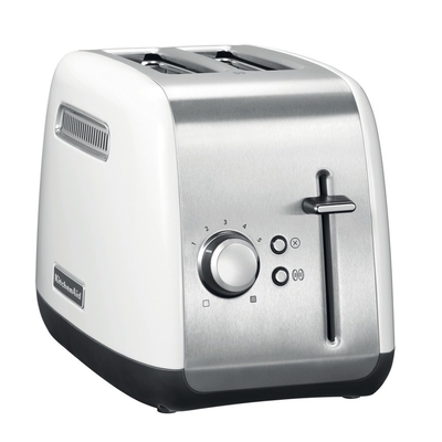 Product Φρυγανιέρα KitchenAid 5KMT2115EWH 5 2 slice(s) 1100W Stainless steel, White base image