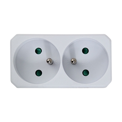 Product Ταφ Esperanza ELK305W Electrical Splitter 2 Sockets White base image