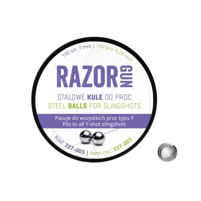 Product Βολίδες Αεροβόλου RazorGun 7 mm slingshot balls 100 pcs. (337-003) base image