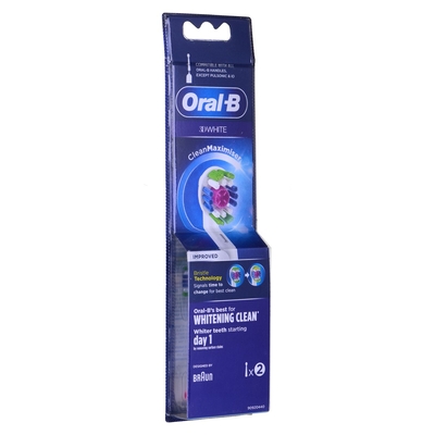 Product Ανταλλακτικές Κεφαλές ORAL-B Braun 3D White Clean Maximiser 2 pcs. White base image