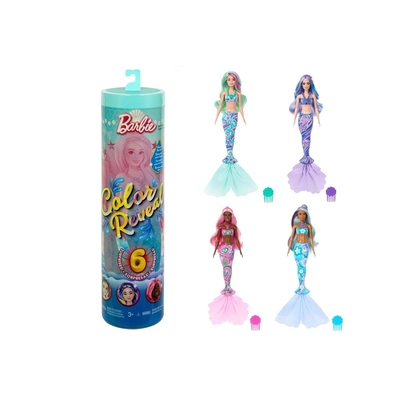 Product Κούκλα BRB COLOR REV SEA MERMAIDS MIX HRK12 TUB6 base image