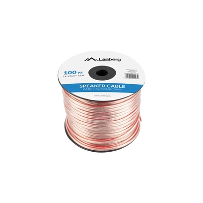 Product Καλώδιο Ηχείων Lanberg 2X1.5MM2 100M TRANSPARENT base image