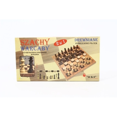 Product Σκάκι Wooden Chess and Checkers 2in1 29x29 JYWK392 14416 base image