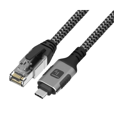 Product Καλώδιο USB Techly ICOC U3C-RJ45-010 Silver, Black 1 m Cat6 F/UTP (FTP) base image