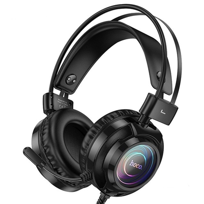 Product Headphones Hoco W110 Resource Wired USB+ Jack 3.5 In-Ear Black base image