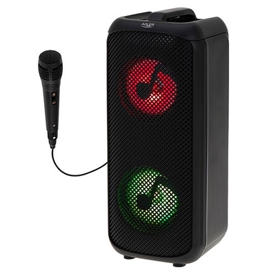 Product Karaoke Adler with radio / AD 1903 / 2x5W / Bluetooth / Black / Wireless connection base image