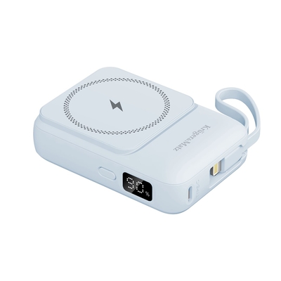 Product Powerbank Kruger & Matz 10000mAh Mag Safe Induction with Cable Blue base image