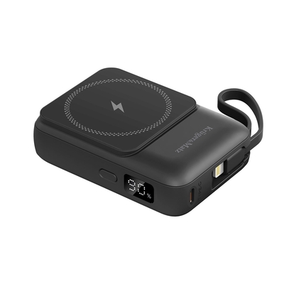 Product Powerbank Kruger & Matz 10000mAh Mag Safe Induction with Cable Black base image
