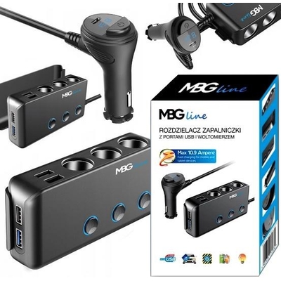 Product Φορτιστής Αυτοκινήτου Cigarette Lighter Socket Splitter MBG Line HC67C base image