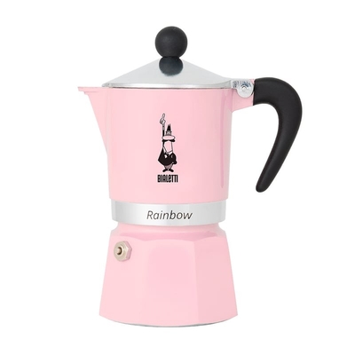 Product Μπρίκι Espresso Bialetti Primavera Rainbow 3tz 150 ml Pink base image