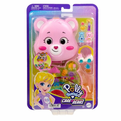 Product Κούκλα Polly Pocket x Care Bears with Toy Car and Themed Accessories, Compact Travel base image