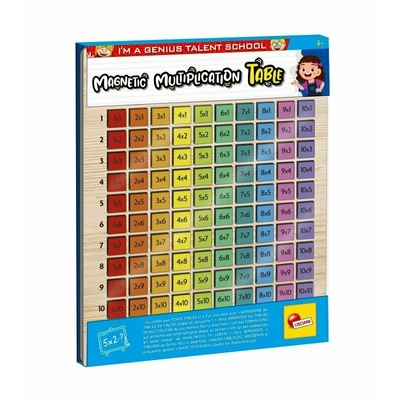 Product Εκπαιδευτικό Παιχνίδι I'm a Genius Wooden Magnetic Multiplication Table 105502 LISCIANI base image