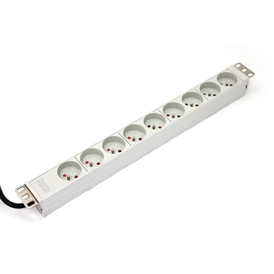 Product Πολύπριζο Rack Digitus A-19-STRIP-3-IMP (PDU) 9 AC outlet(s) 1U White base image