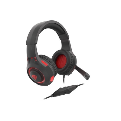 Product Headphones Genesis RADON 210 7.1 Over-Ear with Microphone Black-RED base image