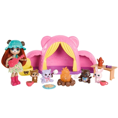 Product Κούκλα Enchantimals Tent Camping Cuddlers Playset base image