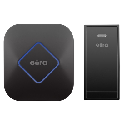 Product Κουδούνι Πόρτας Wireless ''Eura'' WDP-83H2 ''JAZZ'' battery-free Black base image