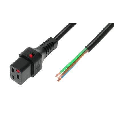 Product Καλώδιο Τροφοδοσιας OPEN/IEC C19 Straight ? 5m Black with IEC LOCK base image
