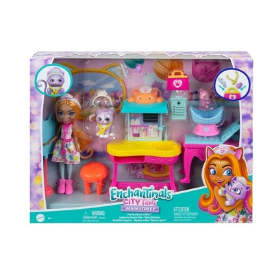 Product Κούκλα Enchantimals City Tails Main Street Feel Fine Doctor's Office base image