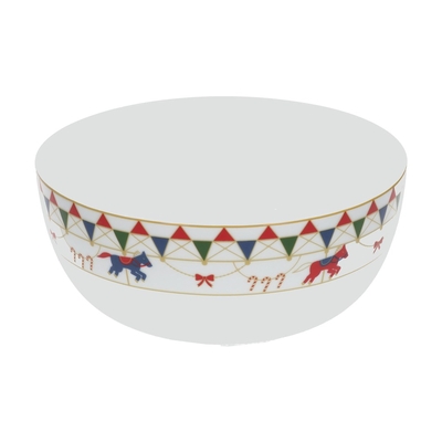 Product Πιατέλα Σερβιρίσματος Xmas Carousel Round Salad Bowl - 25 cm base image