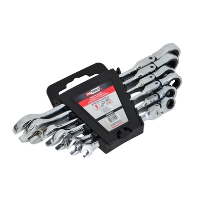 Product Σετ Γερμανοπολύγωνα AW combination wrench with SIN. WRIST. KPL. 6pcs 8-19mm base image