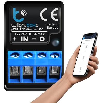 Product Ενδιάμεσος Διακόπτης Blebox wLightBoxS Wireless Black base image