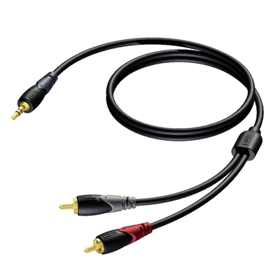 Product Καλώδιο Ήχου Procab CLA711/15 15 m 3.5mm 2 x RCA Black, Grey, Red base image
