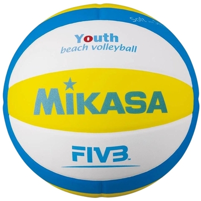Product Μπάλα Βόλεϊ Mikasa SBV beach Yellow-blue-white size 5 base image