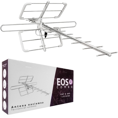 Product Κεραία Τηλεόρασης DVB-T/T2 Spacetronik EOS L Combo White (Passive) base image