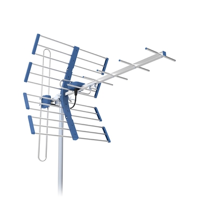 Product Κεραία Τηλεόρασης Telmor DVB-T/T2 VHF/UHF TT W19 Silver COMBO 5G Protected base image