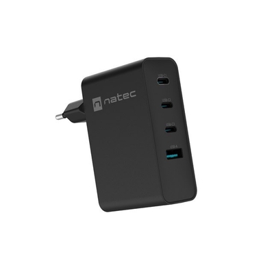 Product Φορτιστής Πρίζας Natec NUC-2234 Laptop, Black AC Fast charging Indoor base image