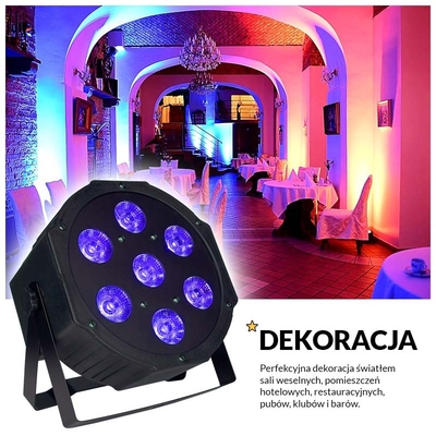 Product Φωτορυθμικά Light4me TRI PAR Basic 7x9 - LED stage spotlight base image