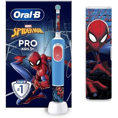 Product Ηλεκτρική Οδοντόβουρτσα Oral-B / Vitality Pro Kids Spiderman / Travel Case / Rechargeable base image