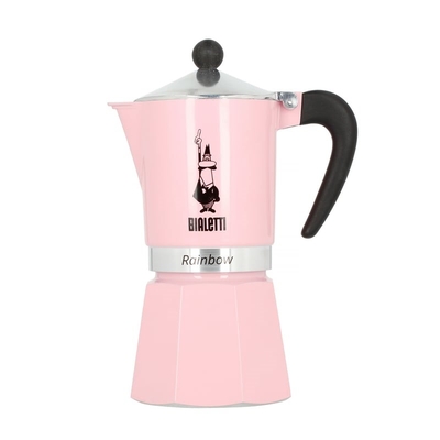 Product Μπρίκι Espresso Bialetti Primavera Rainbow 6tz 300 ml Pink base image